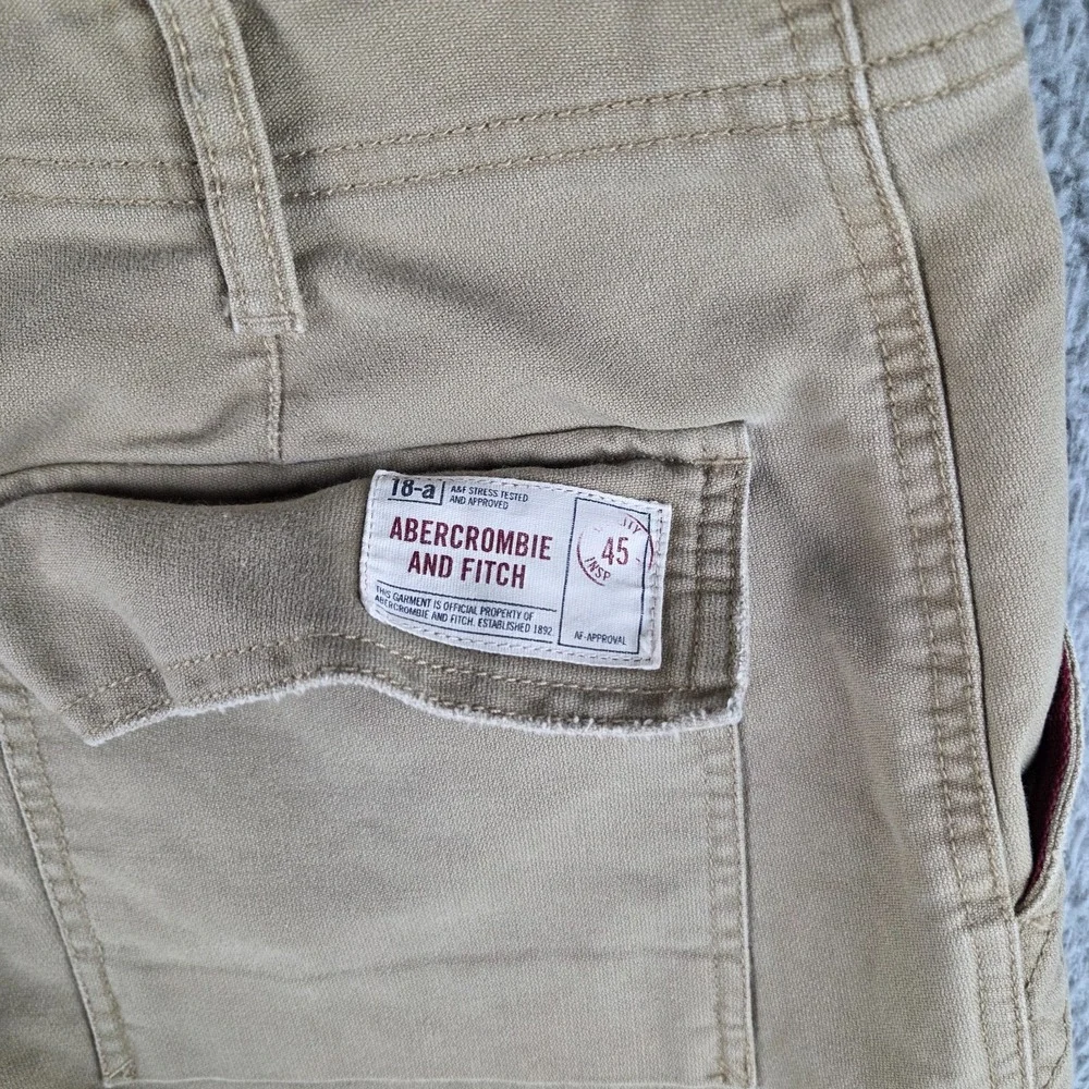 Y2K Abercrombie & Fitch Pants Women's 10 Bootcut Trouser Button Fly Cargo Skater
